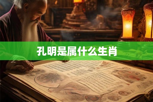 孔明是属什么生肖