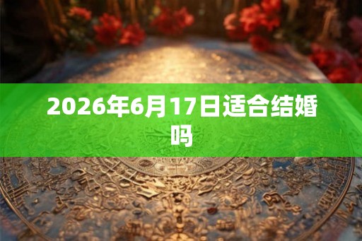 2026年6月17日适合结婚吗