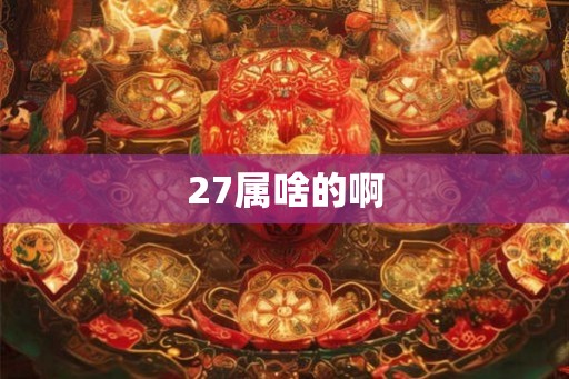 27属啥的啊 27属啥的啊