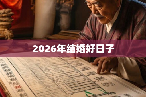 2026年结婚好日子