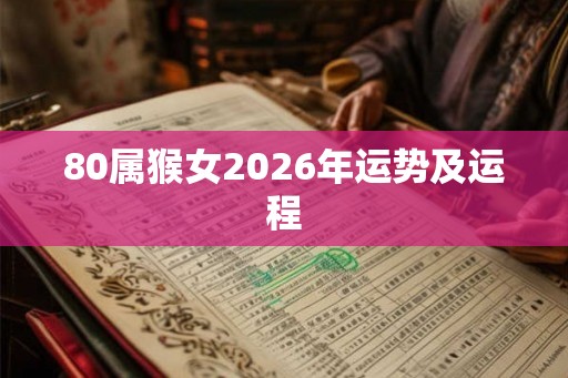 80属猴女2026年运势及运程 80属猴女2026年运势及运程