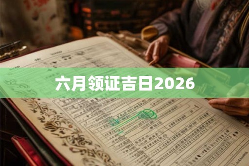 六月领证吉日2026 六月领证吉日2026