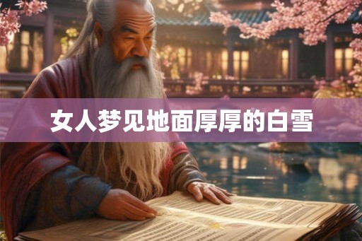 女人梦见地面厚厚的白雪