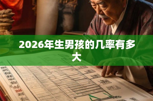 2026年生男孩的几率有多大