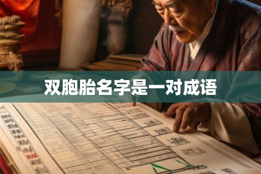 双胞胎名字是一对成语