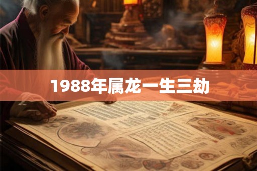 1988年属龙一生三劫