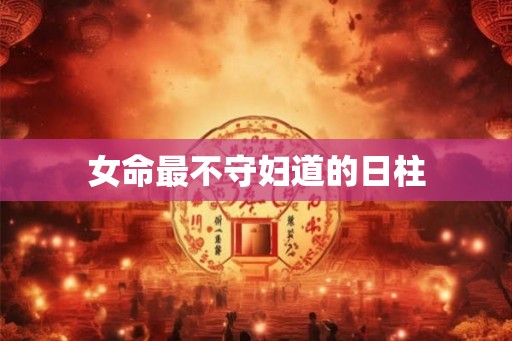 女命最不守妇道的日柱