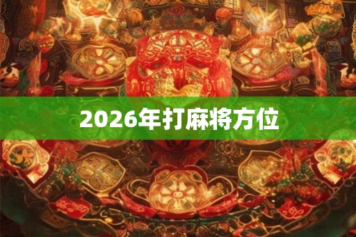 2026年打麻将方位 2026年打麻将方位