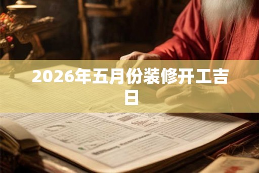 2026年五月份装修开工吉日 2026年五月份装修开工吉日