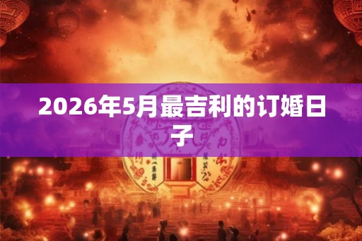2026年5月最吉利的订婚日子 2026年5月最吉利的订婚日子