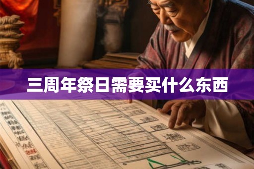 三周年祭日需要买什么东西