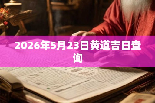 2026年5月23日黄道吉日查询 2026年5月23日黄道吉日查询