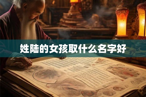 姓陆的女孩取什么名字好