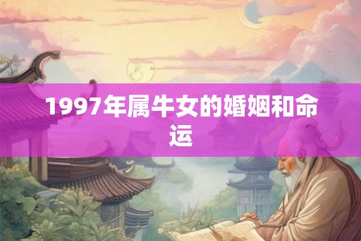 1997年属牛女的婚姻和命运