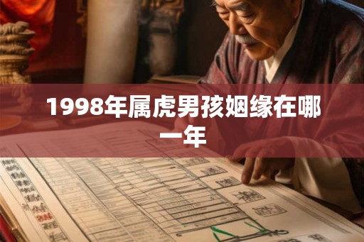 1998年属虎男孩姻缘在哪一年