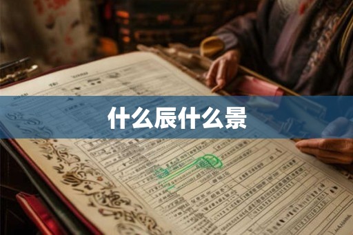 什么辰什么景
