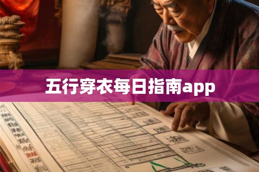 五行穿衣每日指南app 五行穿衣每日指南app