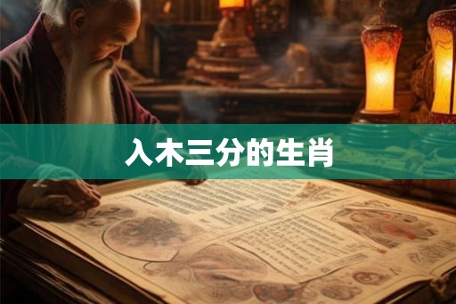 入木三分的生肖