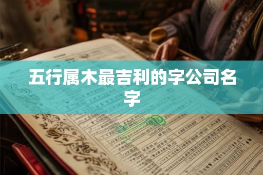 五行属木最吉利的字公司名字
