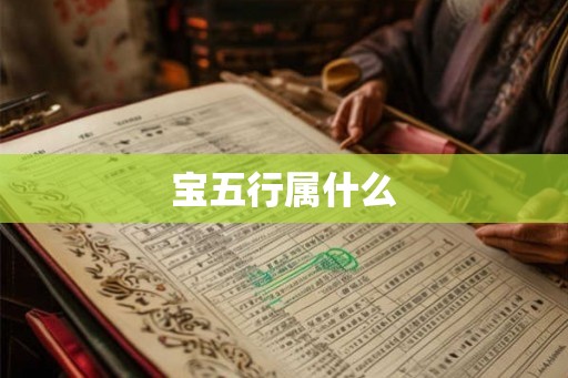 宝五行属什么 宝五行属什么