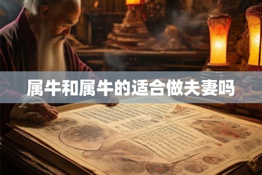 属牛和属牛的适合做夫妻吗 属牛和属牛的适合做夫妻吗