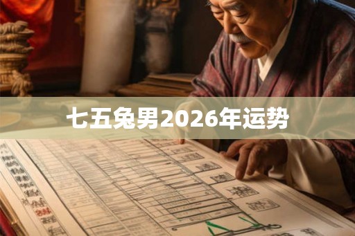七五兔男2026年运势