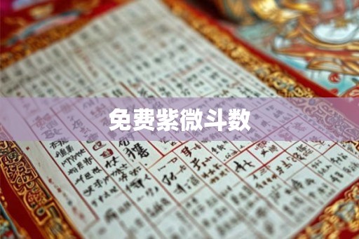 免费紫微斗数