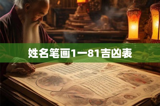姓名笔画1一81吉凶表