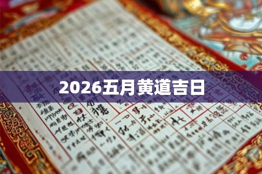 2026五月黄道吉日 2026五月黄道吉日