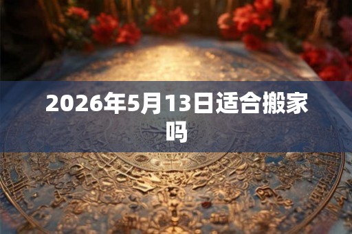 2026年5月13日适合搬家吗