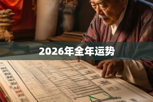 2026年全年运势