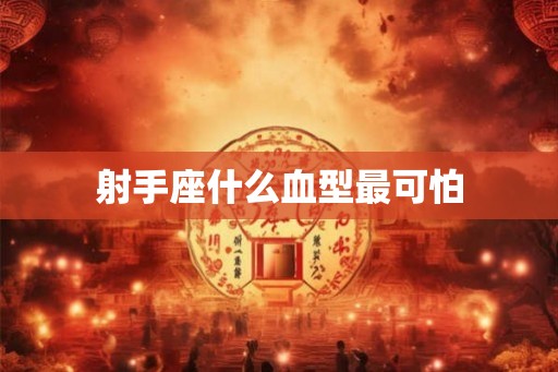 射手座什么血型最可怕 射手座什么血型最可怕