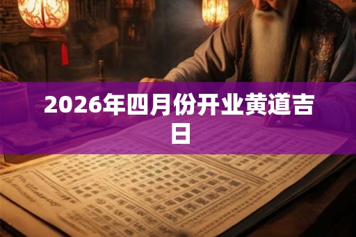2026年四月份开业黄道吉日