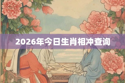2026年今日生肖相冲查询