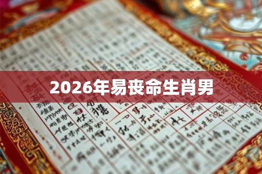 2026年易丧命生肖男 2026年易丧命生肖男