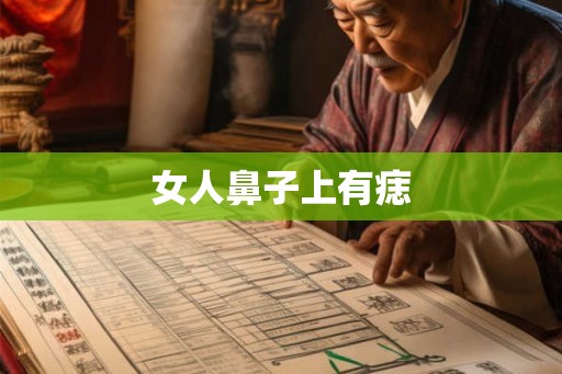 女人鼻子上有痣 女人鼻子上有痣