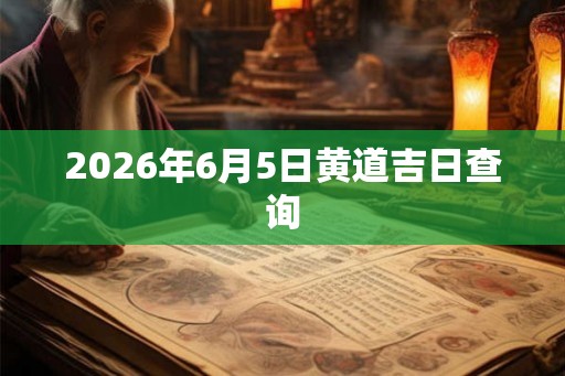 2026年6月5日黄道吉日查询