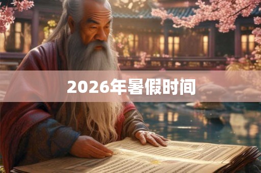 2026年暑假时间