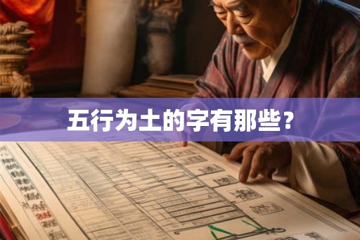 五行为土的字有那些? 五行为土的字有那些?