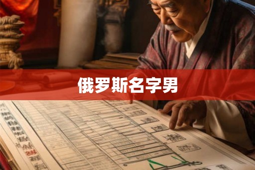俄罗斯名字男
