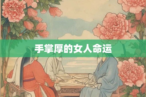 手掌厚的女人命运 手掌厚的女人命运