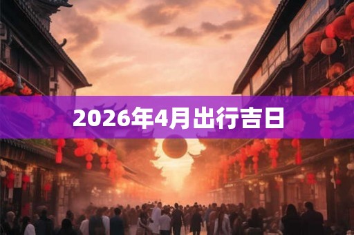 2026年4月出行吉日 2026年4月出行吉日