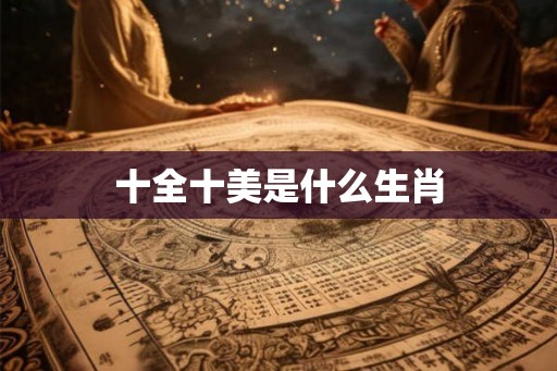 十全十美是什么生肖