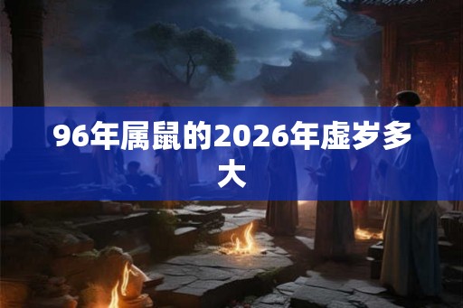 96年属鼠的2026年虚岁多大