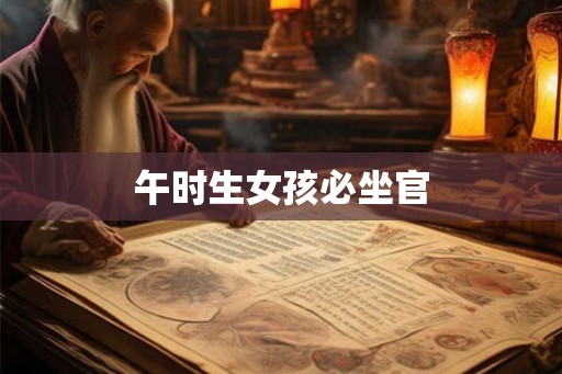 午时生女孩必坐官