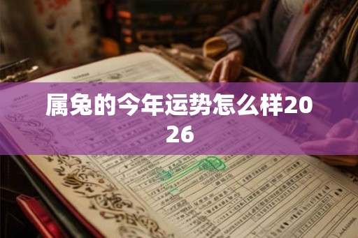 属兔的今年运势怎么样2026 属兔的今年运势怎么样2026