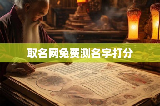 取名网免费测名字打分