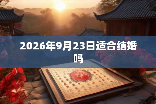 2026年9月23日适合结婚吗