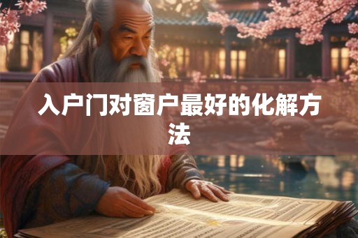 入户门对窗户最好的化解方法 入户门对窗户最好的化解方法