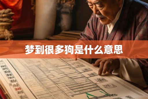 梦到很多狗是什么意思 梦到很多狗是什么意思